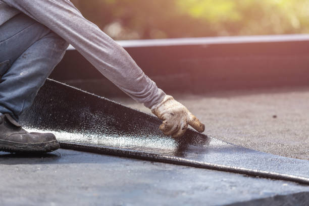 Professional Emergency Waterproofing technician working in Newtonville, NJ